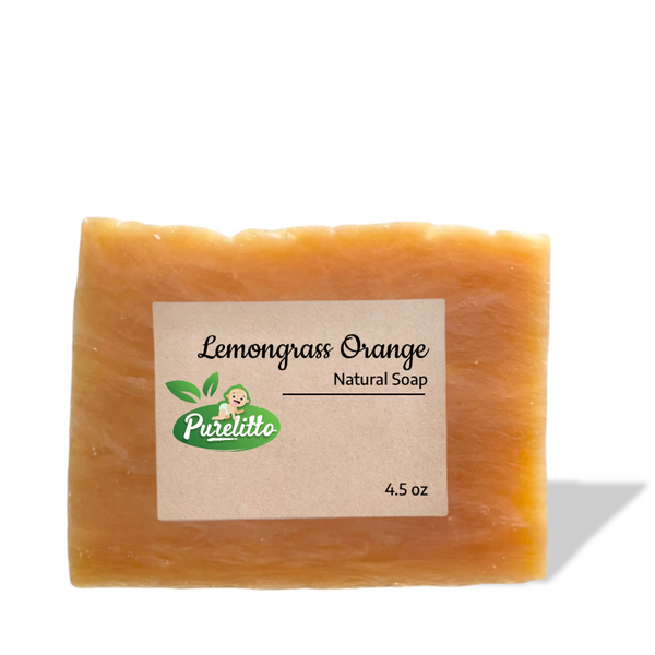 Lemongrass Orange Natural Soap (4.5 oz.) - Purelitto