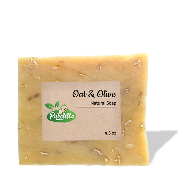 Oat & Olive Natural Soap (4.5 oz.) - Purelitto